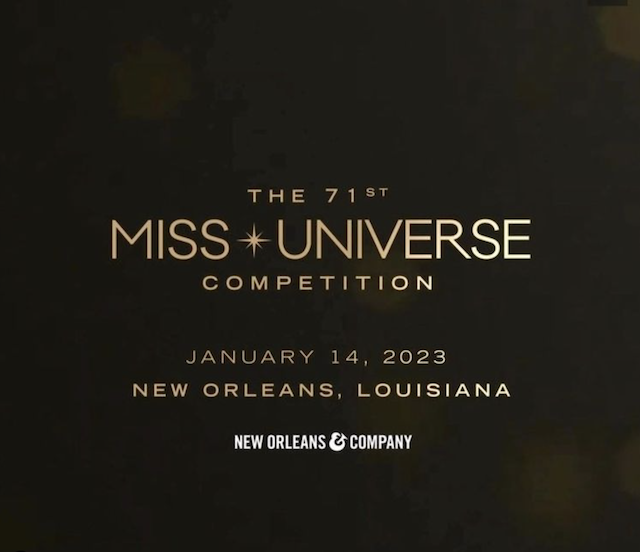 The 71st MU is heading to NEW ORLEANS, LOUISIANA! Miss Universe Canada