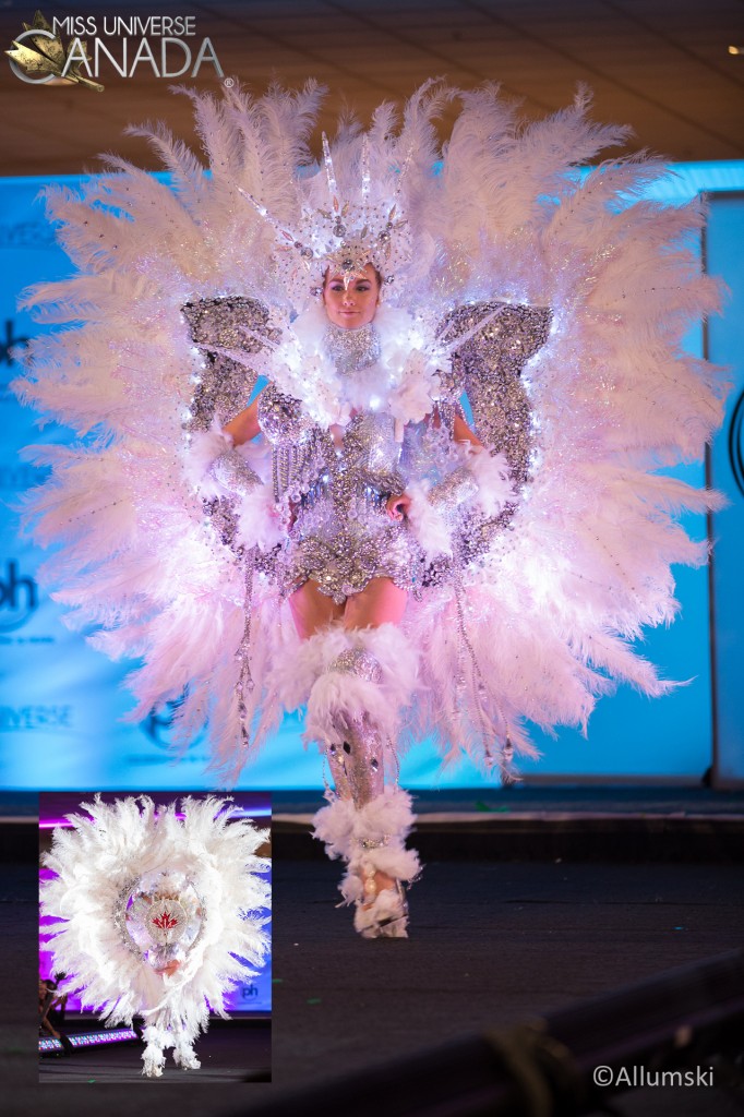 Miss Universe Canada’s National Costume on stage Miss Universe Canada