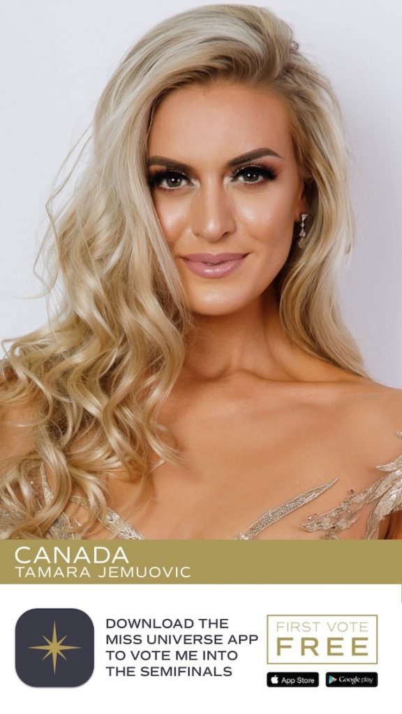 Vote for CANADA on the Miss Universe App Miss Universe Canada